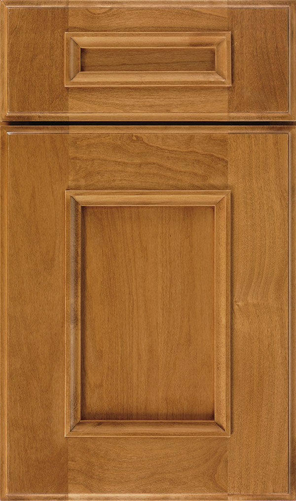 Atwater 5-Piece Alder flat panel cabinet door in Wheatfield