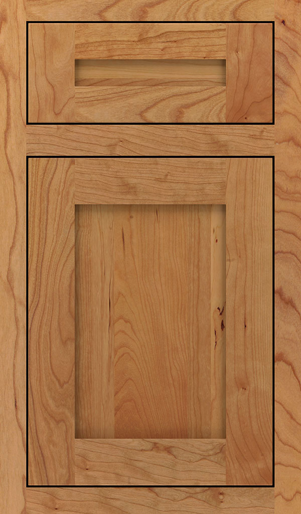 Harmony 5 Piece Cherry Inset Cabinet Door in Natural