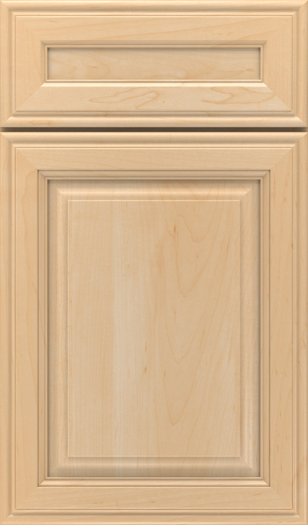 Galleria 5-Piece Maple Raised Panel Cabinet Door in Natural