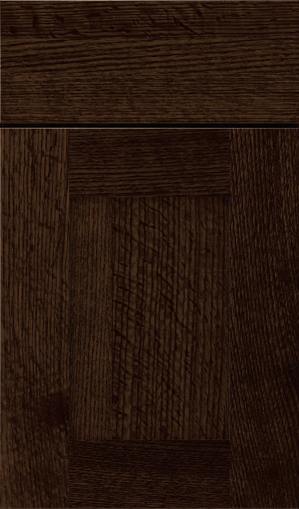 Artisan Quartersawn Oak Shaker Cabinet Door in Bombay