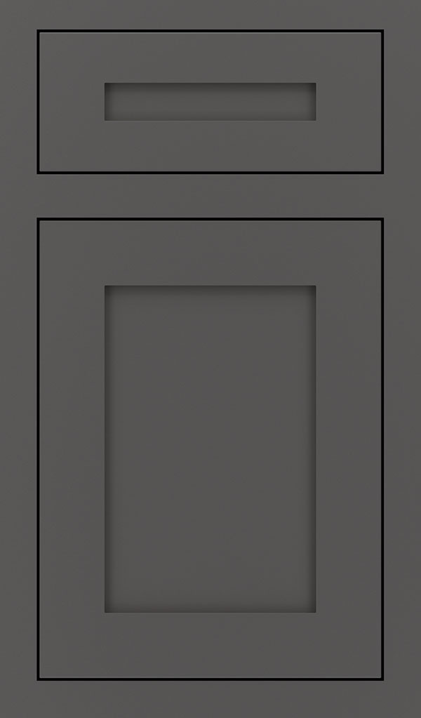 Harmony 5 Piece Maple Inset Cabinet Door in Peppercorn