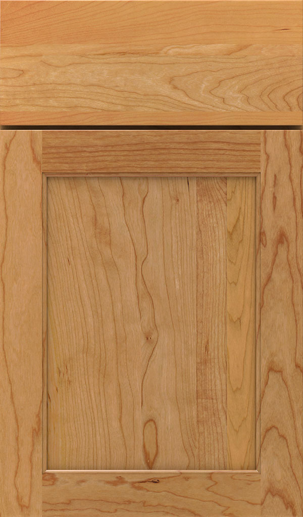prescott cherry flat panel cabinet door in natural
